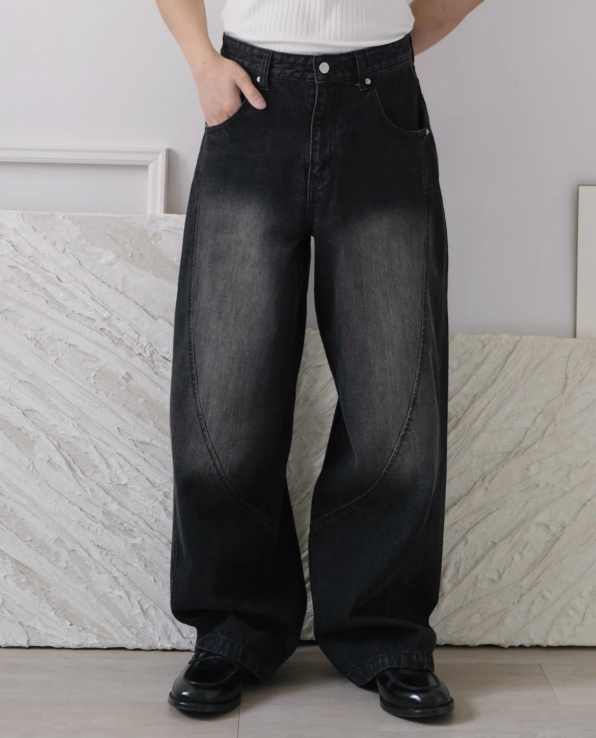 Jeans KARN aus Denim – Schwarz