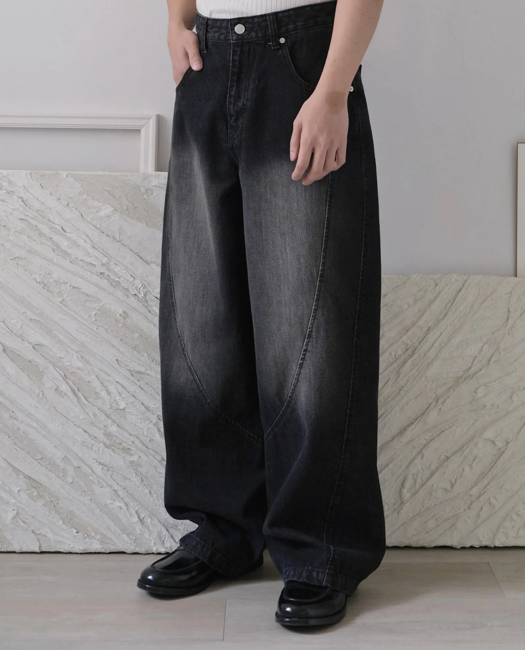 Jeans KARN aus Denim – Schwarz