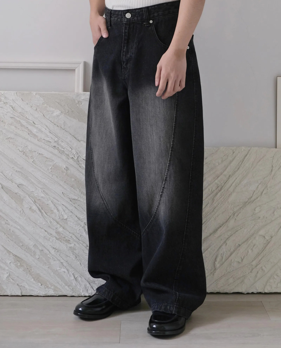 Jeans KARN aus Denim – Schwarz