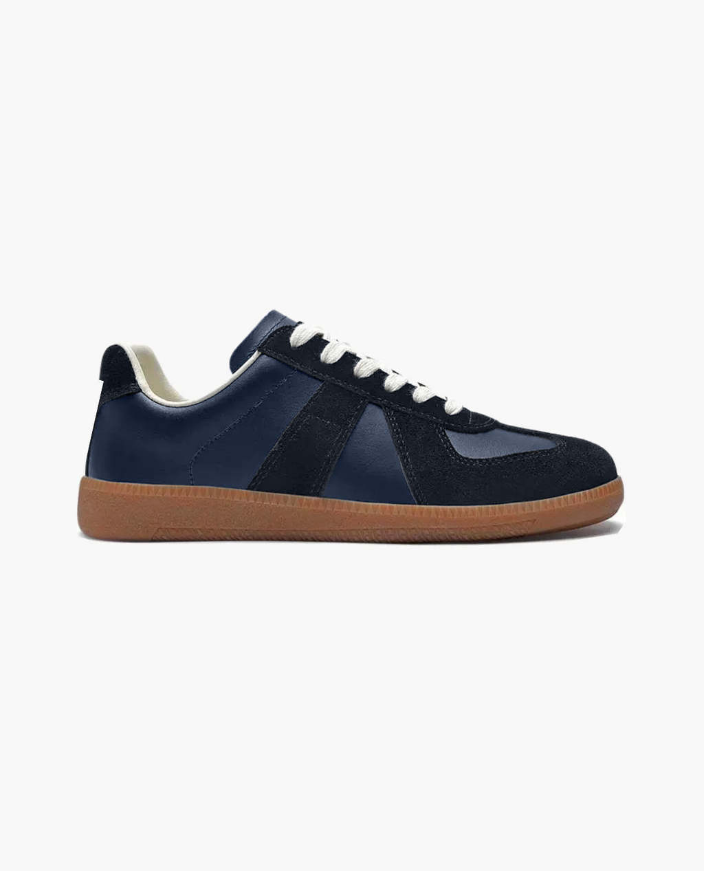 Sneaker SKAGEN aus Leder und Wildleder – Marineblau
