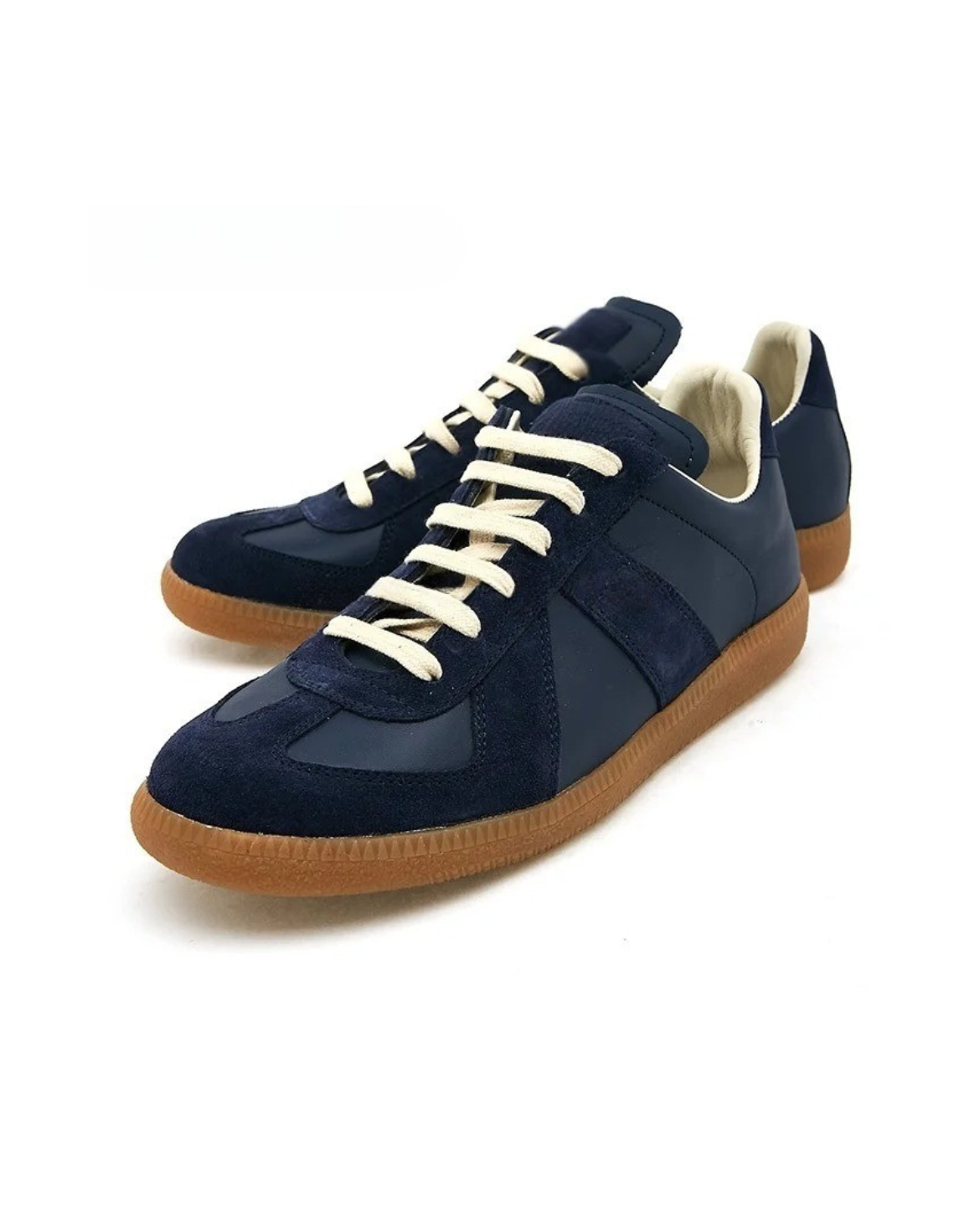 Sneaker SKAGEN aus Leder und Wildleder – Marineblau