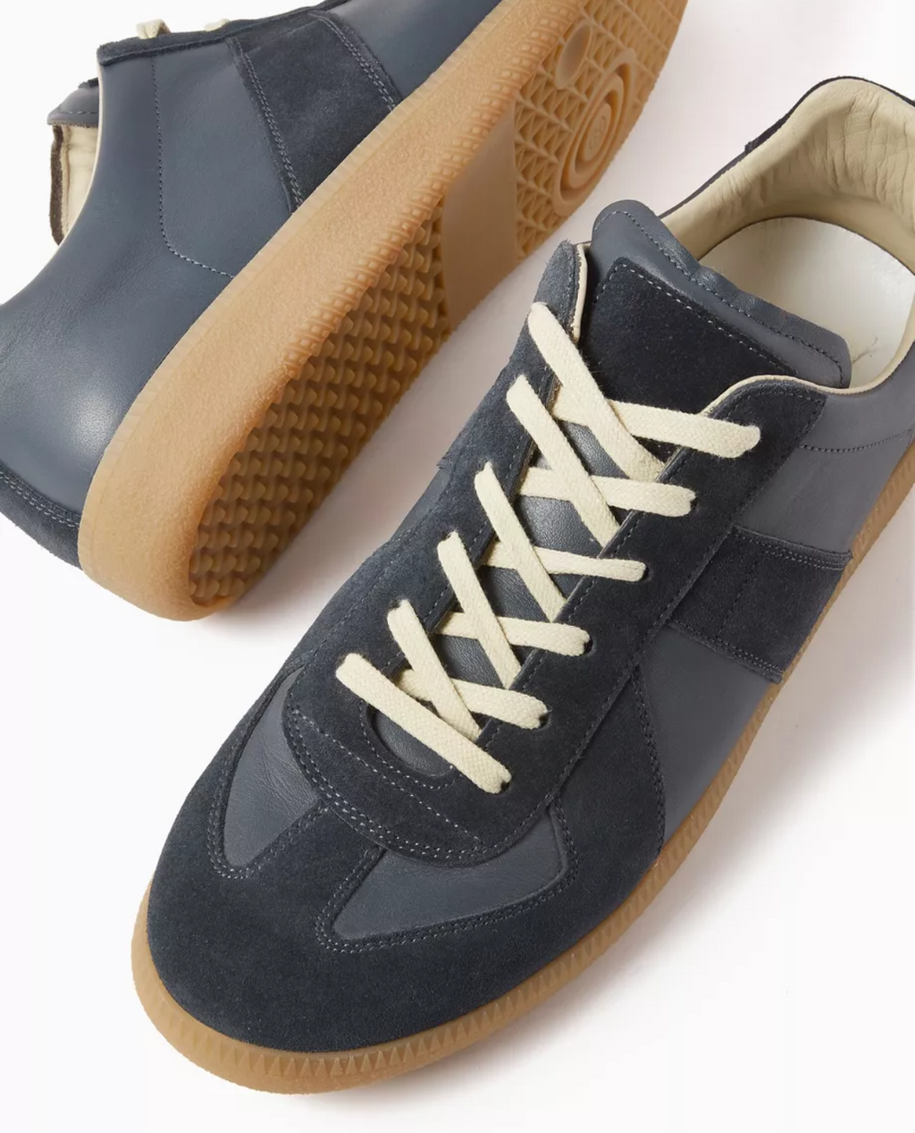 Sneaker SKAGEN aus Leder und Wildleder – Marineblau