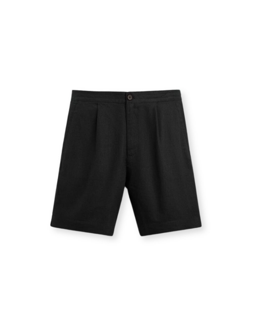 Shorts JJALTE aus Leinen - Schwarz