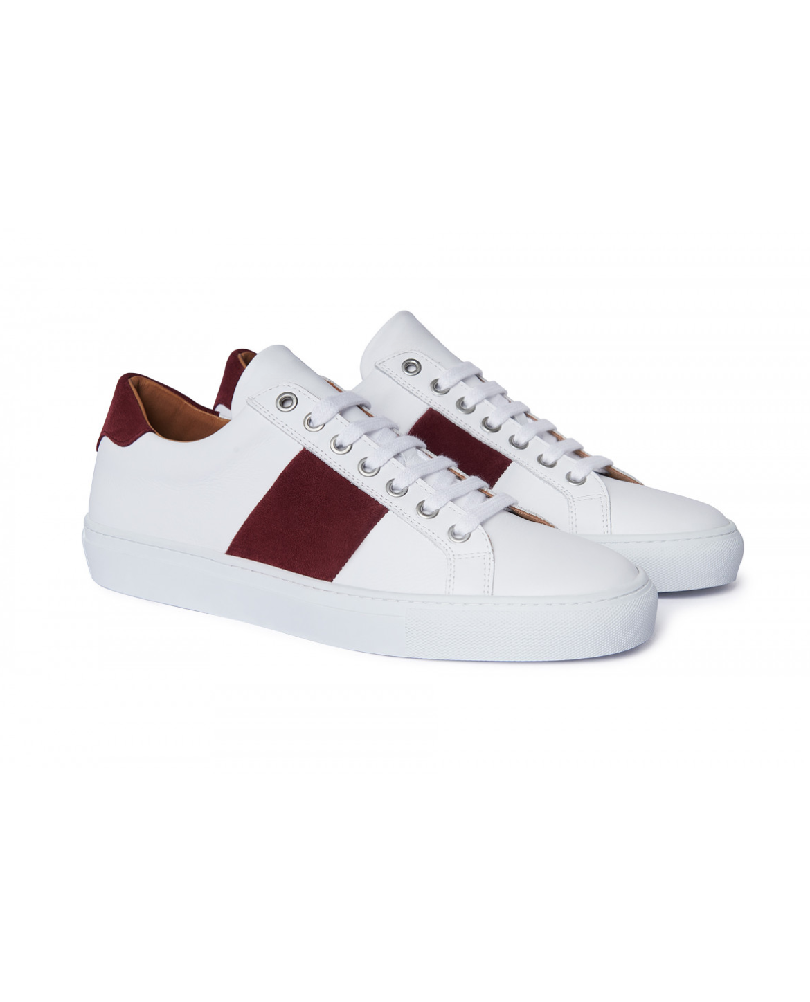 GUSTAV Sneaker aus Leder - Weiß