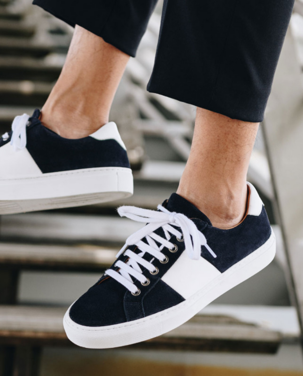 GUSTAV Sneaker aus Leder - Weiß