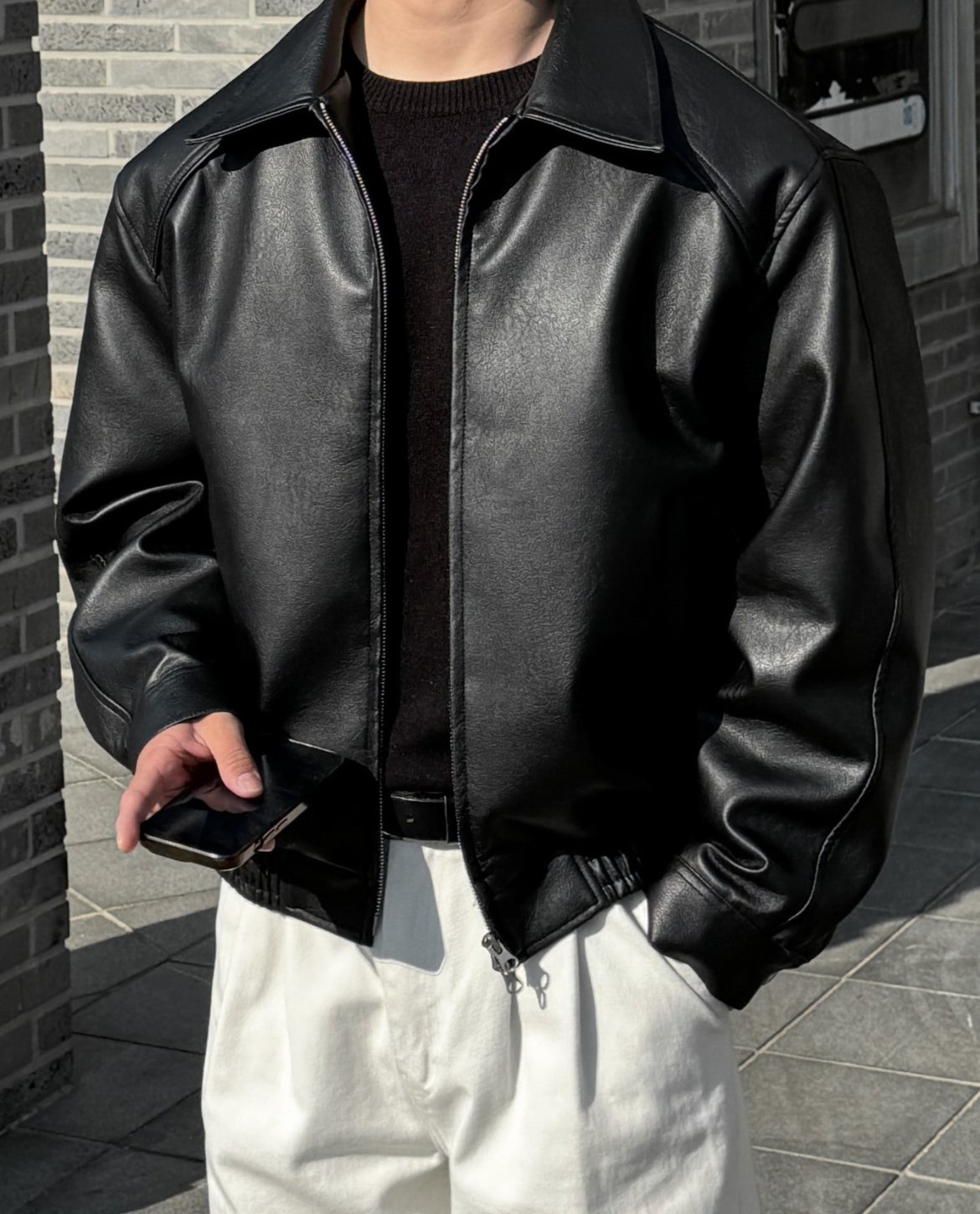 Jacke WURE aus Leder