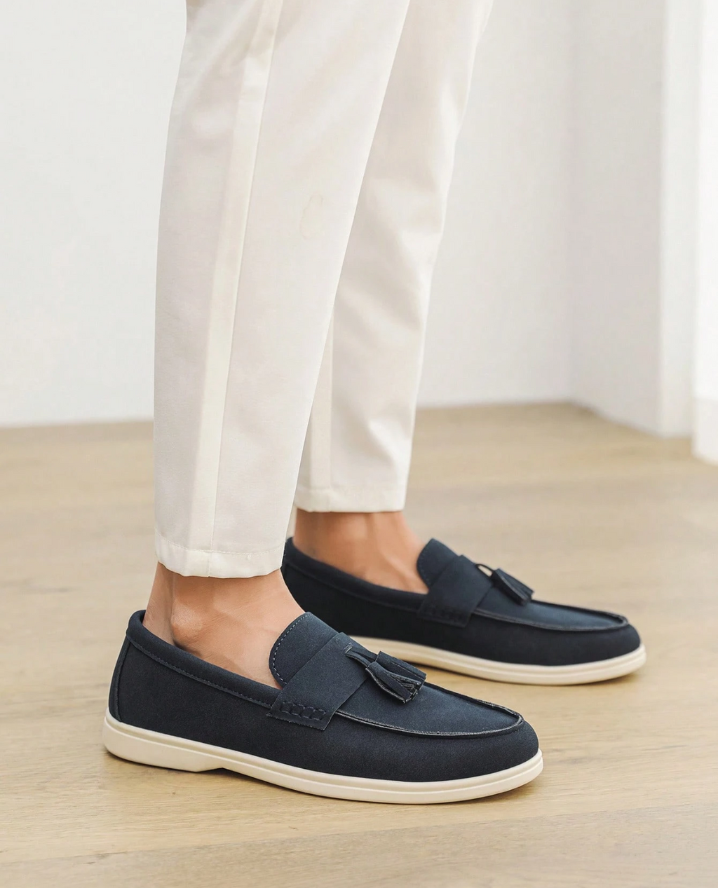 JORD Mokassin aus Wildleder - Marineblau