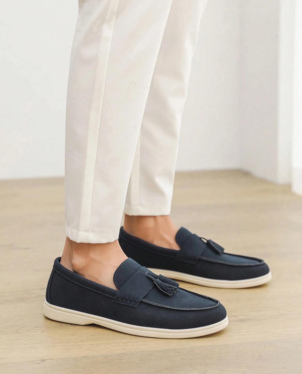 JORD Mokassin aus Wildleder - Marineblau