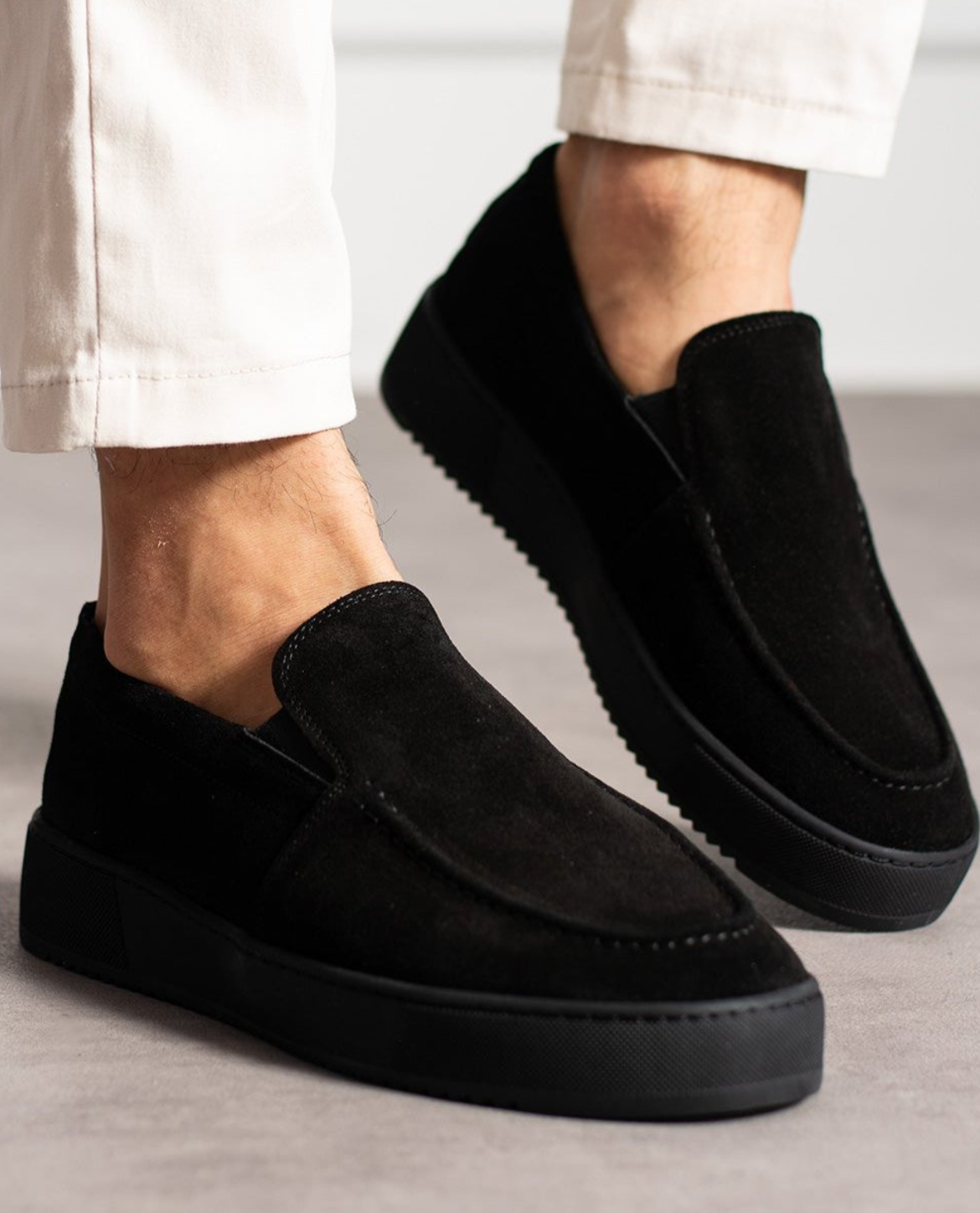 Loafer TYRESO aus Wildleder – Schwarz