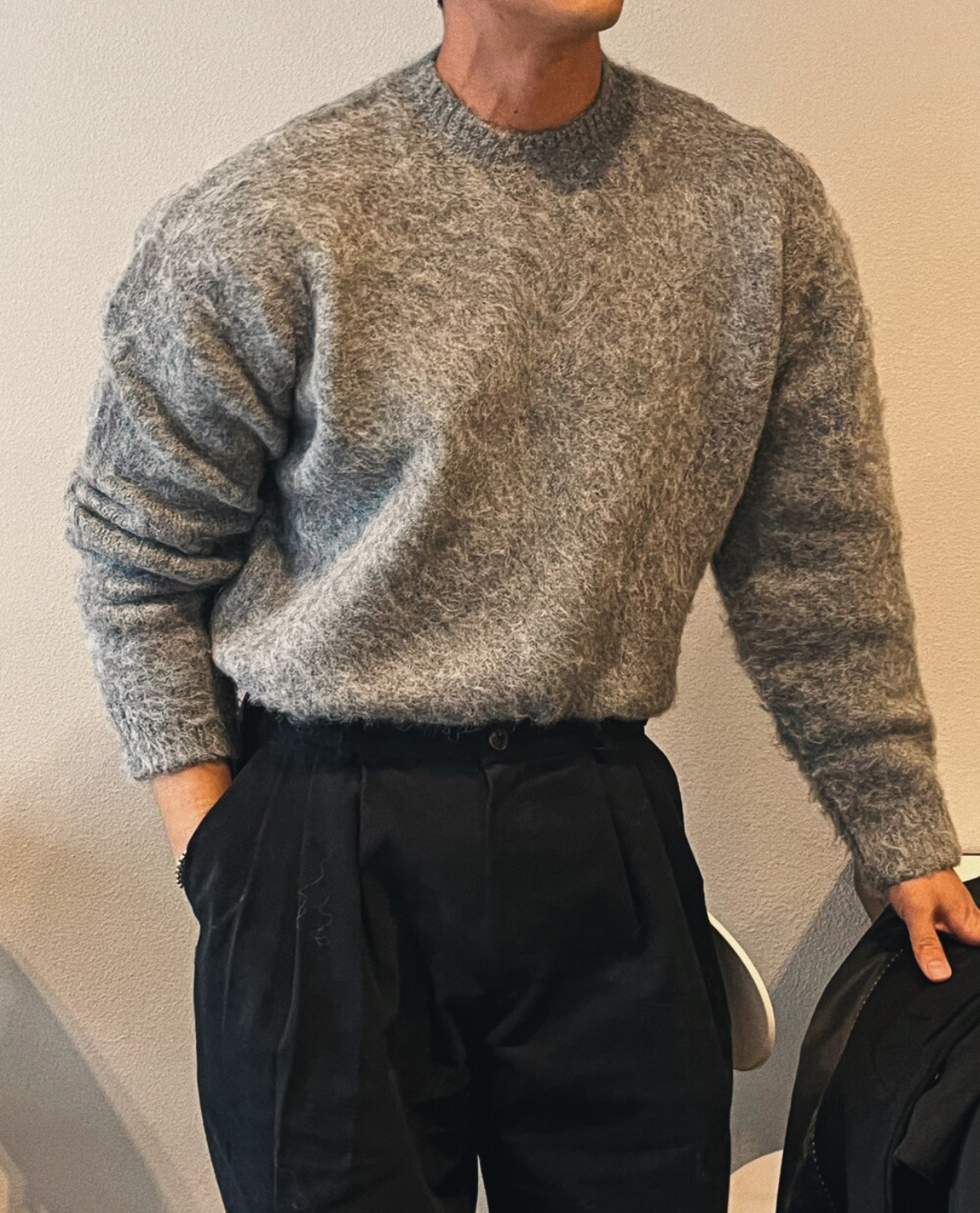 Strickpullover SANNA aus Mohair und Wolle