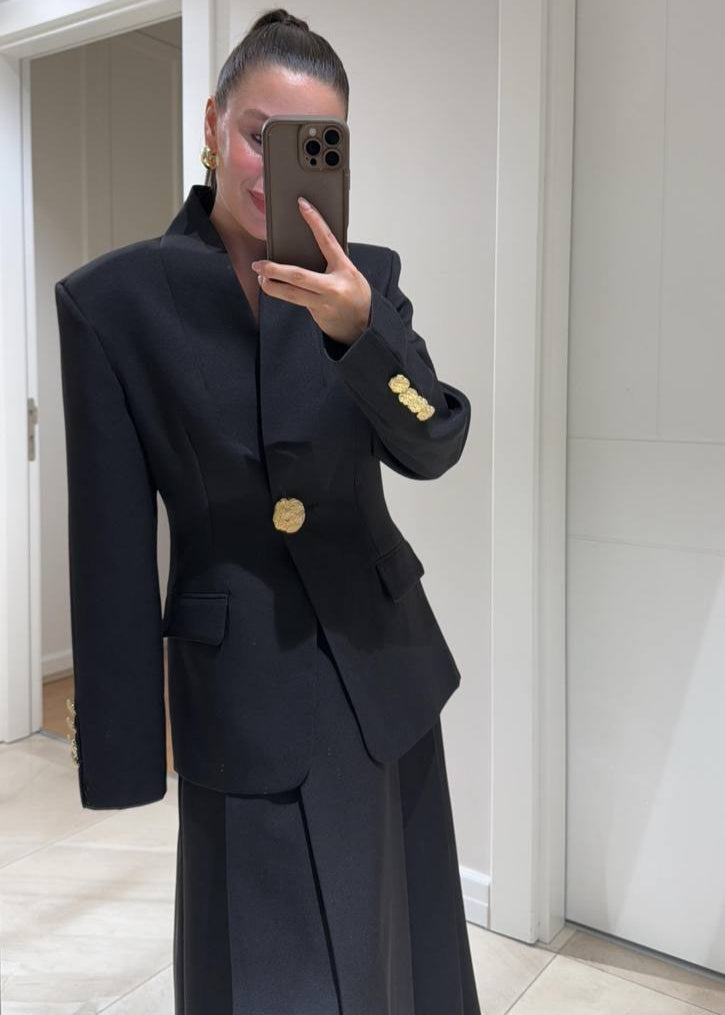 Blazer PAGNE aus Stoff - Schwarz