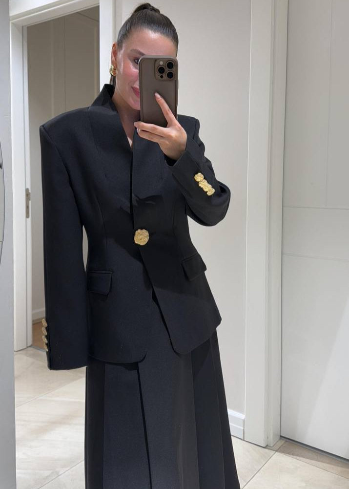 Blazer PAGNE aus Stoff - Schwarz