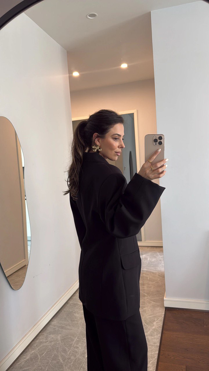 COREN Set aus Polyester - Schwarz