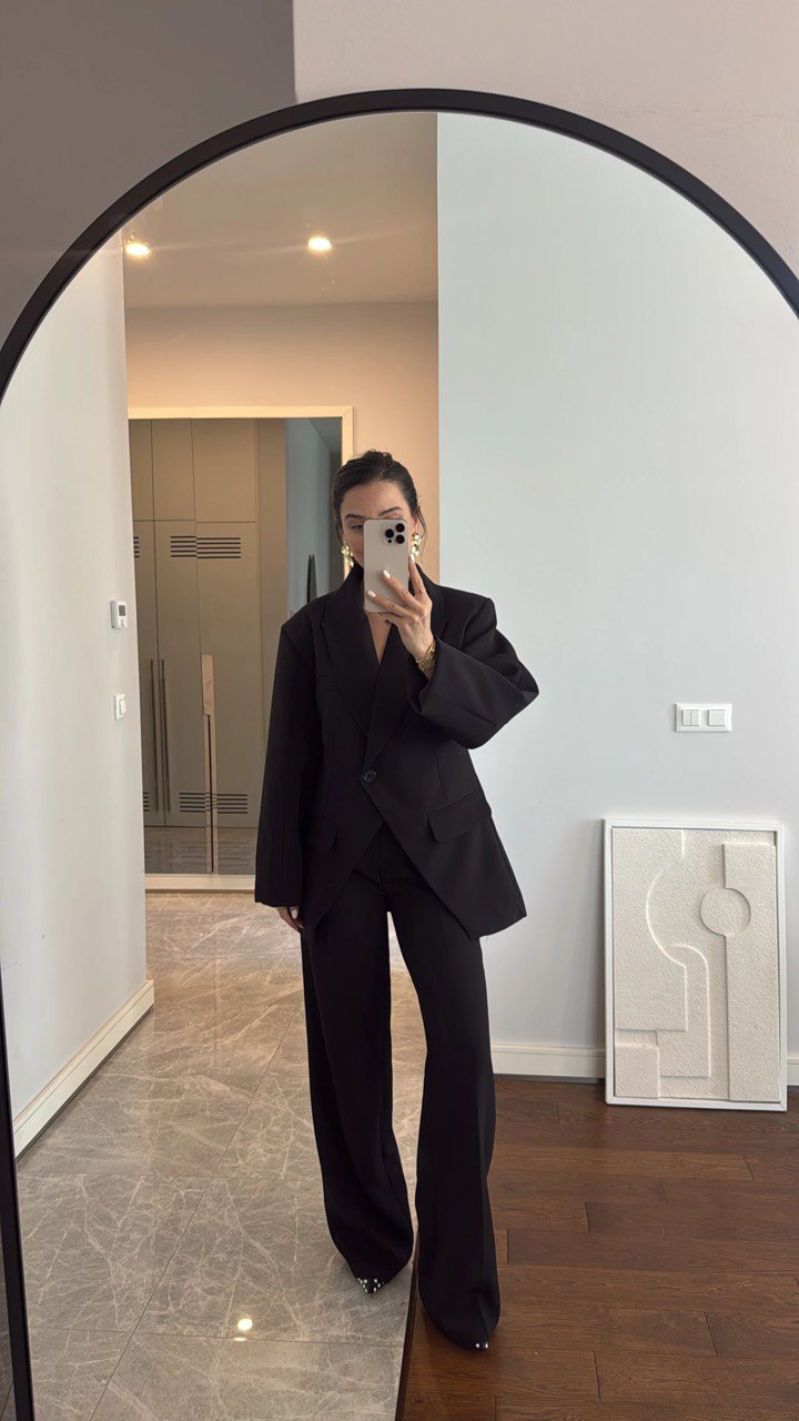 COREN Set aus Polyester - Schwarz