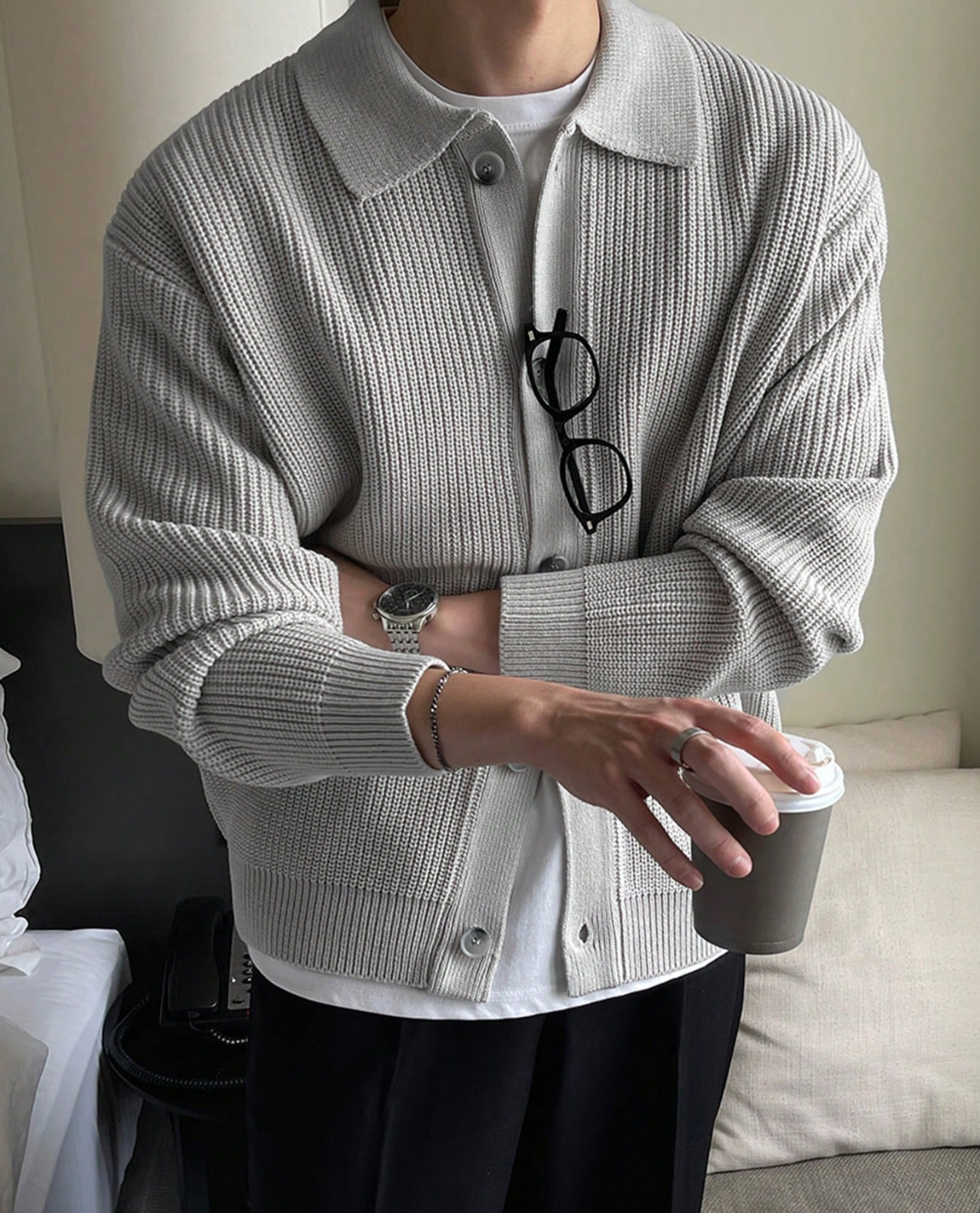 TABY Cardigan aus Baumwollmischung