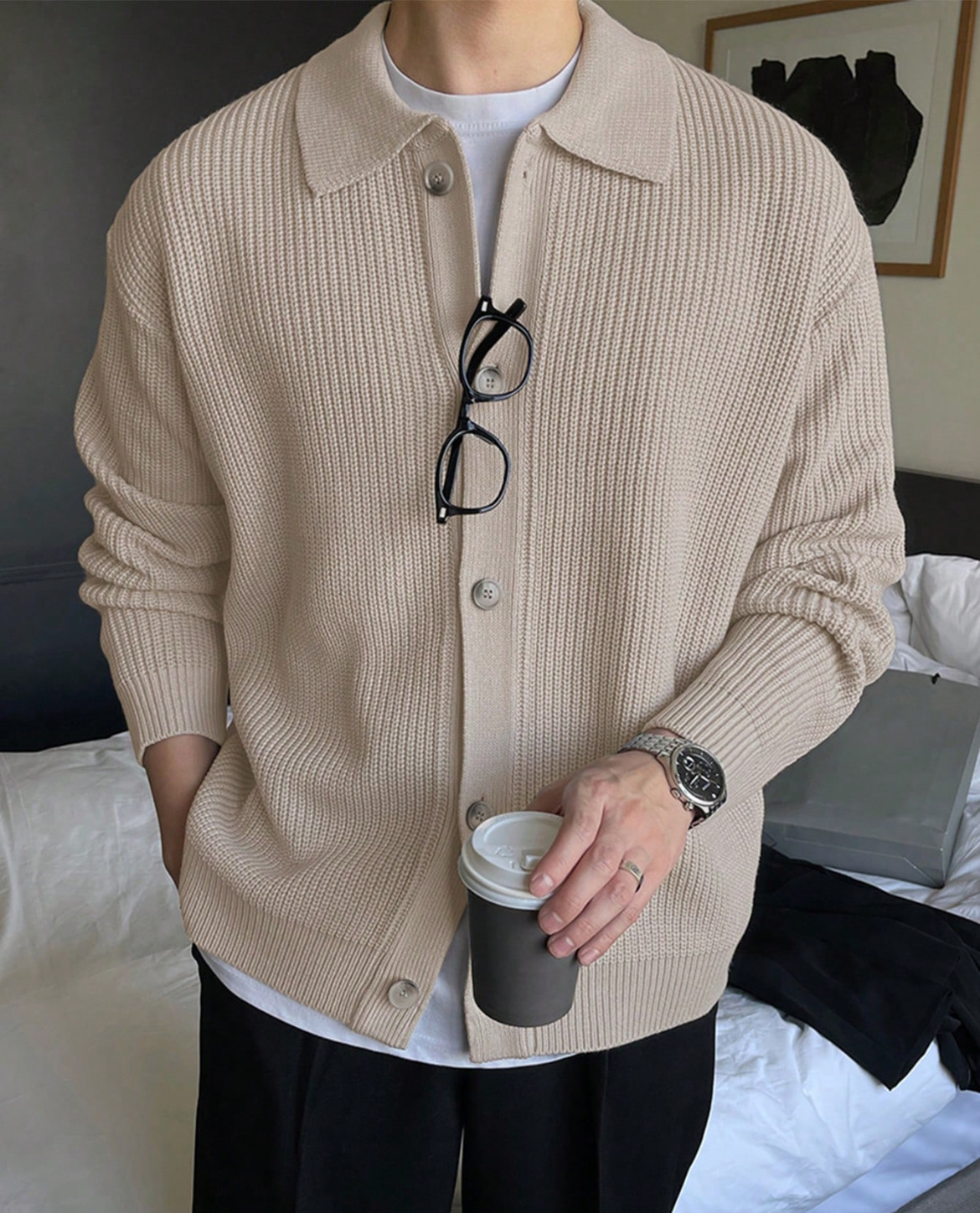 TABY Cardigan aus Baumwollmischung