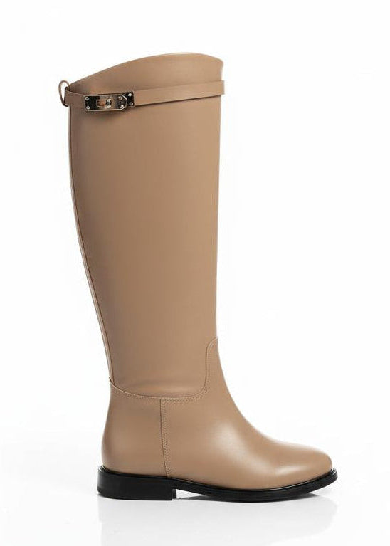 Stiefel MAREN aus Kunstleder - Taupe