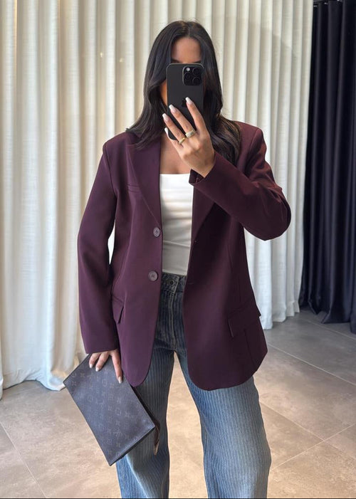 Blazer CJARNE aus Stoff - Bordeaux