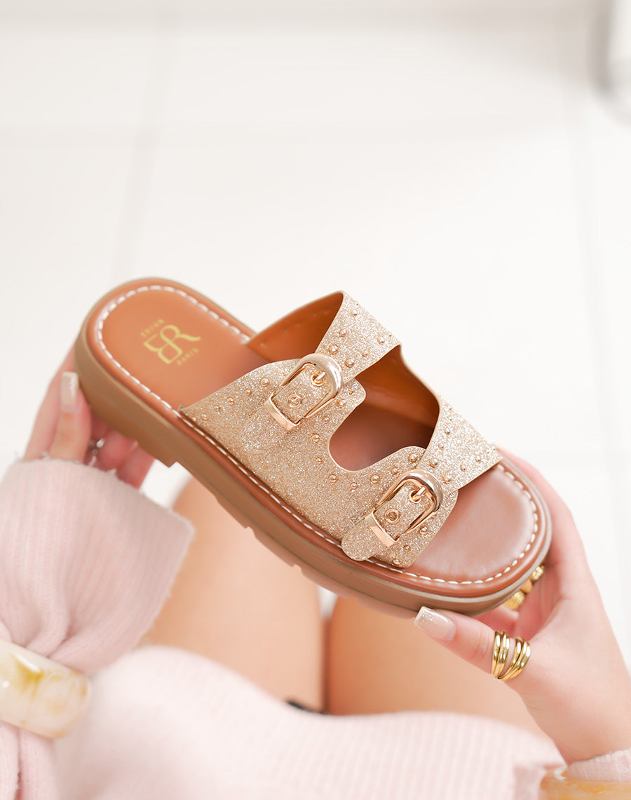 POKE Sandalen mit Pailletten