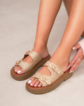 POKE Sandalen mit Pailletten
