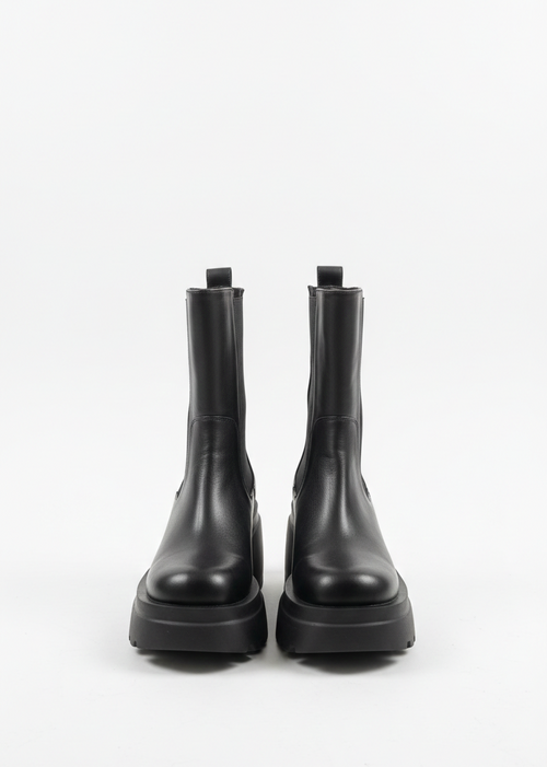 Stiefeletten FOGNE aus Leder - Schwarz