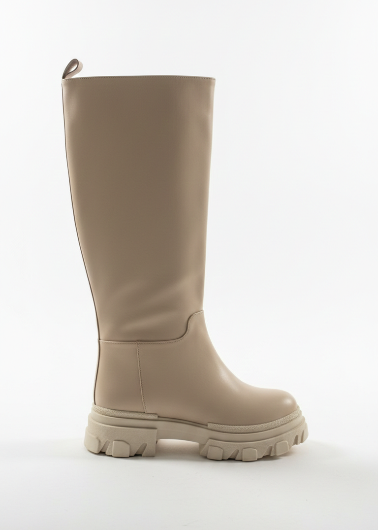 Stiefeletten OAGNE aus Kunstleder - Beige
