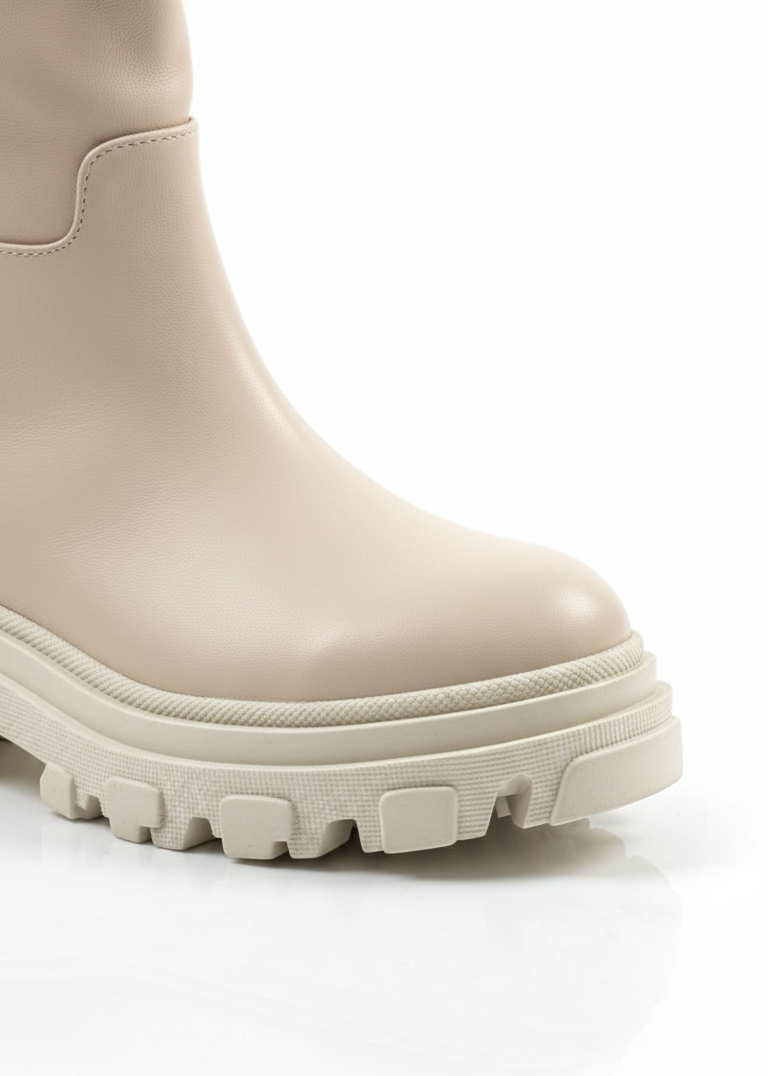 Stiefeletten OAGNE aus Kunstleder - Beige