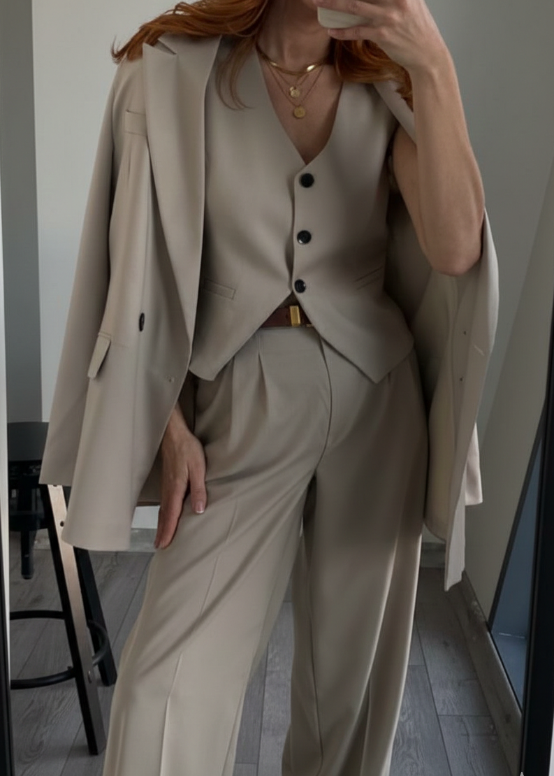 JOLGER Anzug-Set aus Stoff - Beige