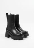 Stiefeletten FOGNE aus Leder - Schwarz