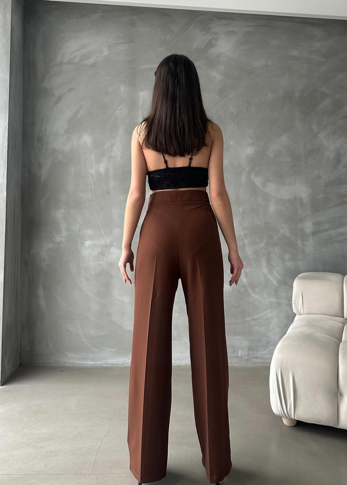 RODEN Stoffhose - Schokoladenbraun