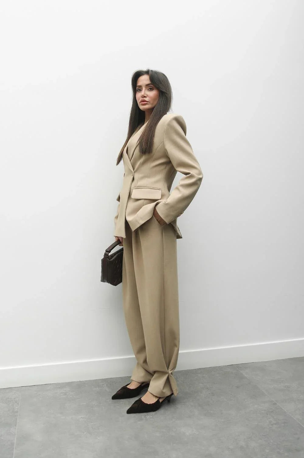 IRGER Set aus Stoff - Beige