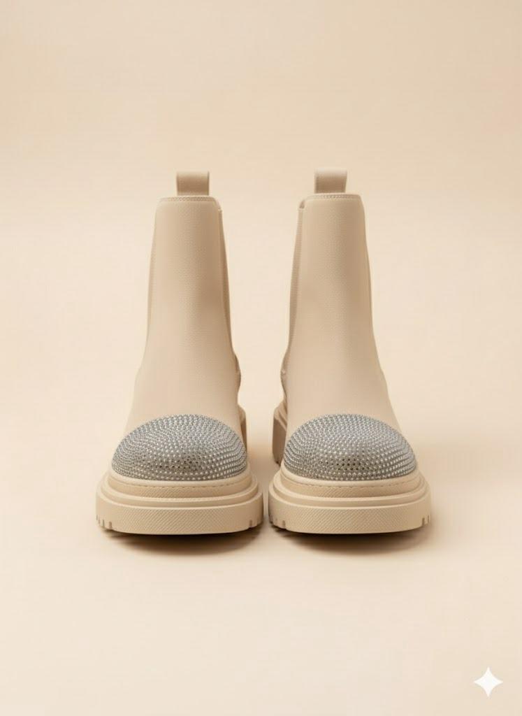 Stiefeletten GULF aus Kunstleder - Beige