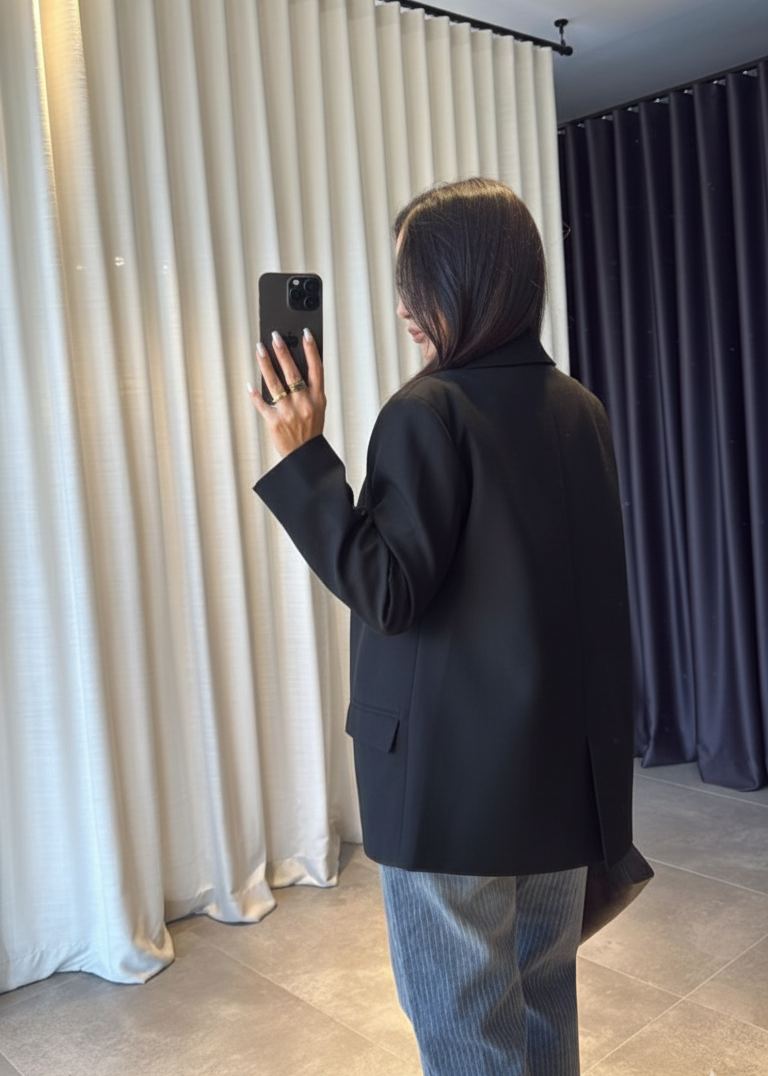 Blazer DAGG aus Stoff - Schwarz