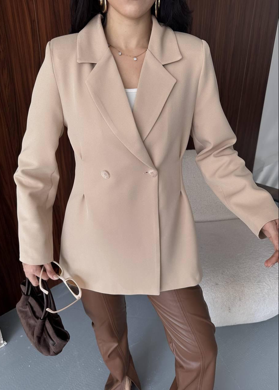 Blazer BOKSEL aus Synthetik - Beige
