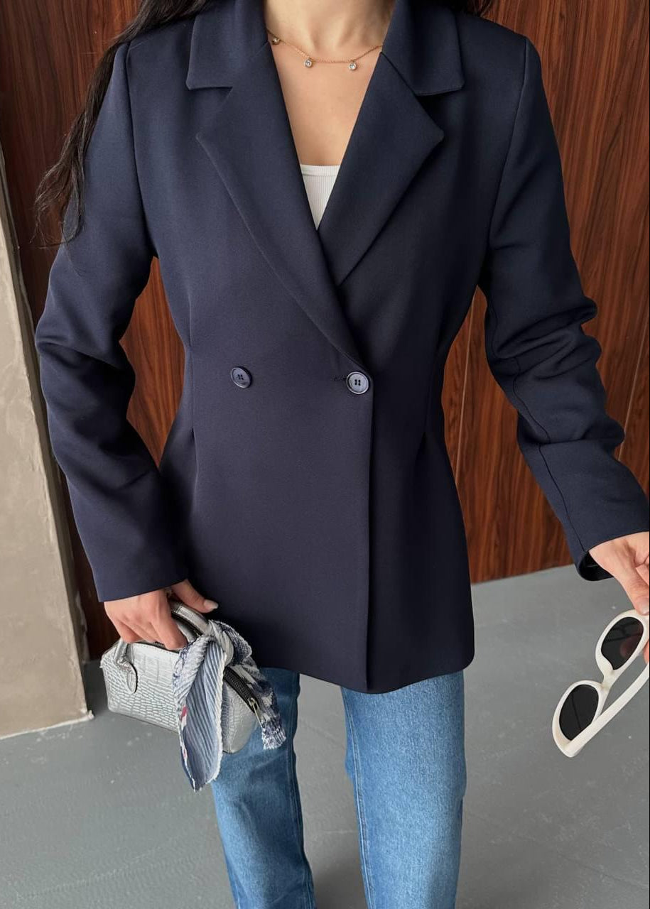 Blazer WALTER aus Synthetik - Marineblau