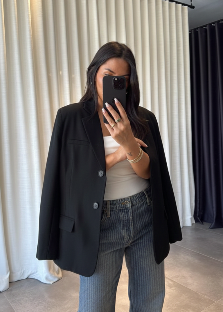 Blazer DAGG aus Stoff - Schwarz