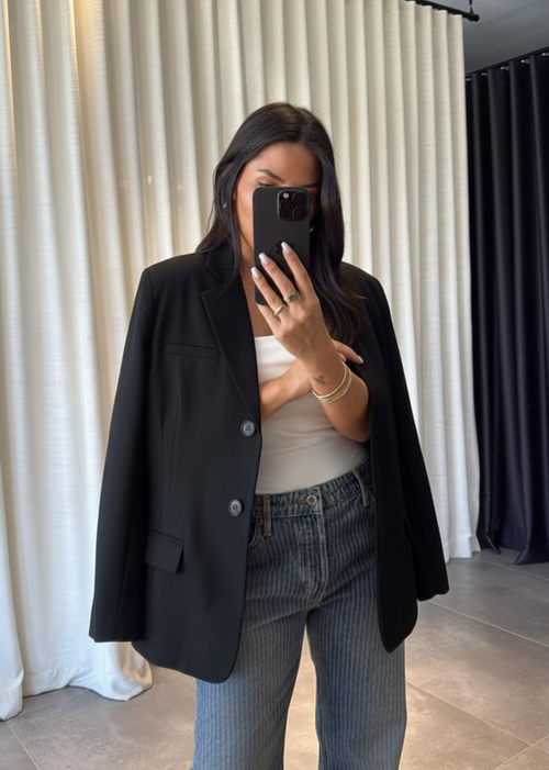 Blazer DAGG aus Stoff - Schwarz
