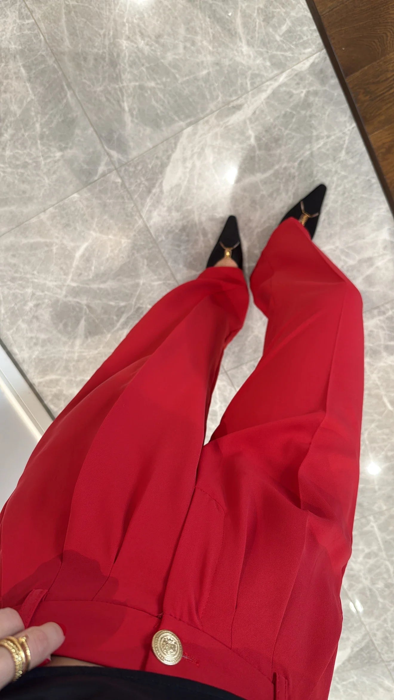 SANNE Hose - Rot
