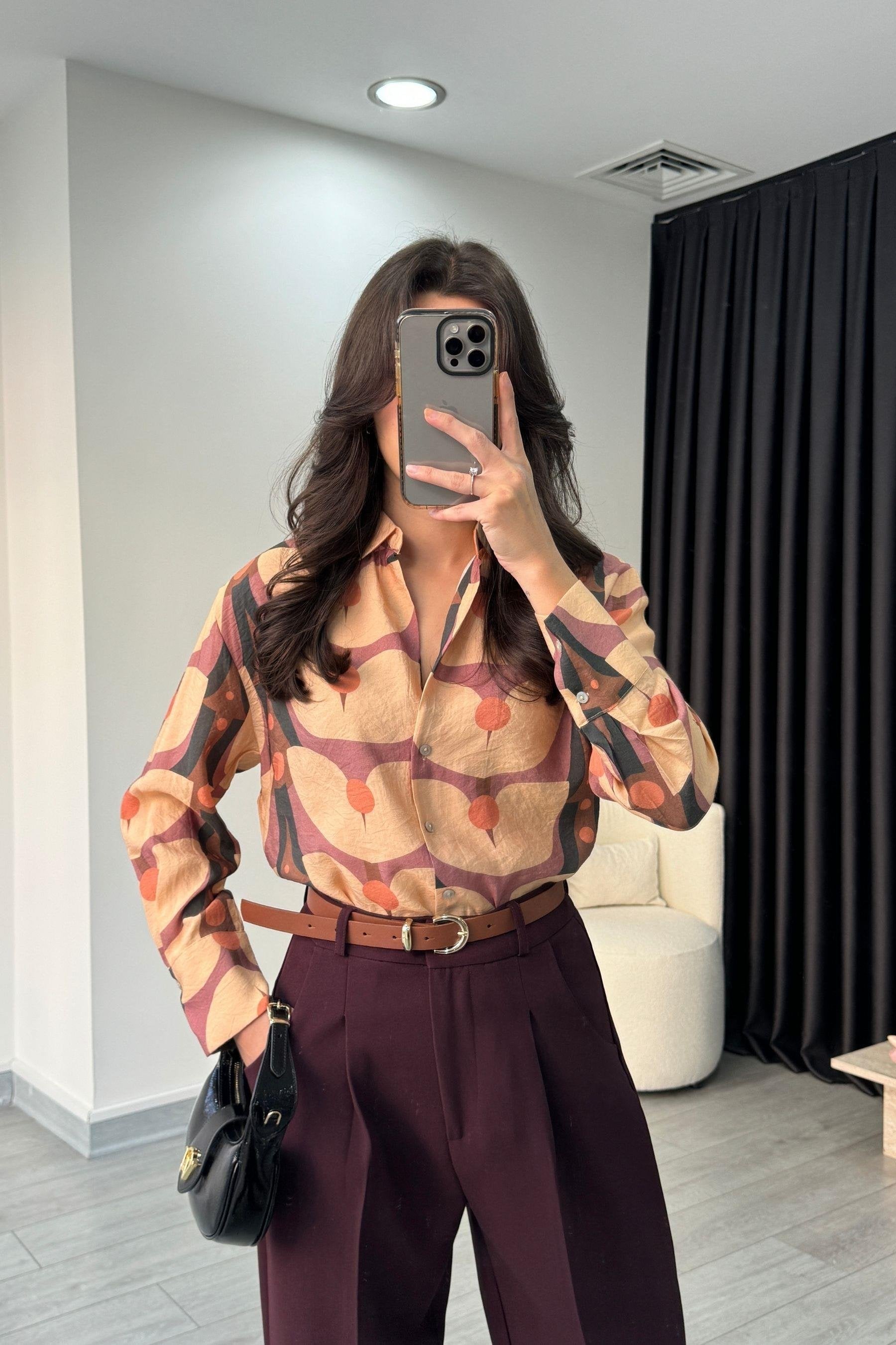 FÄRD Hose aus Polyester - Bordeaux