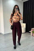 FÄRD Hose aus Polyester - Bordeaux