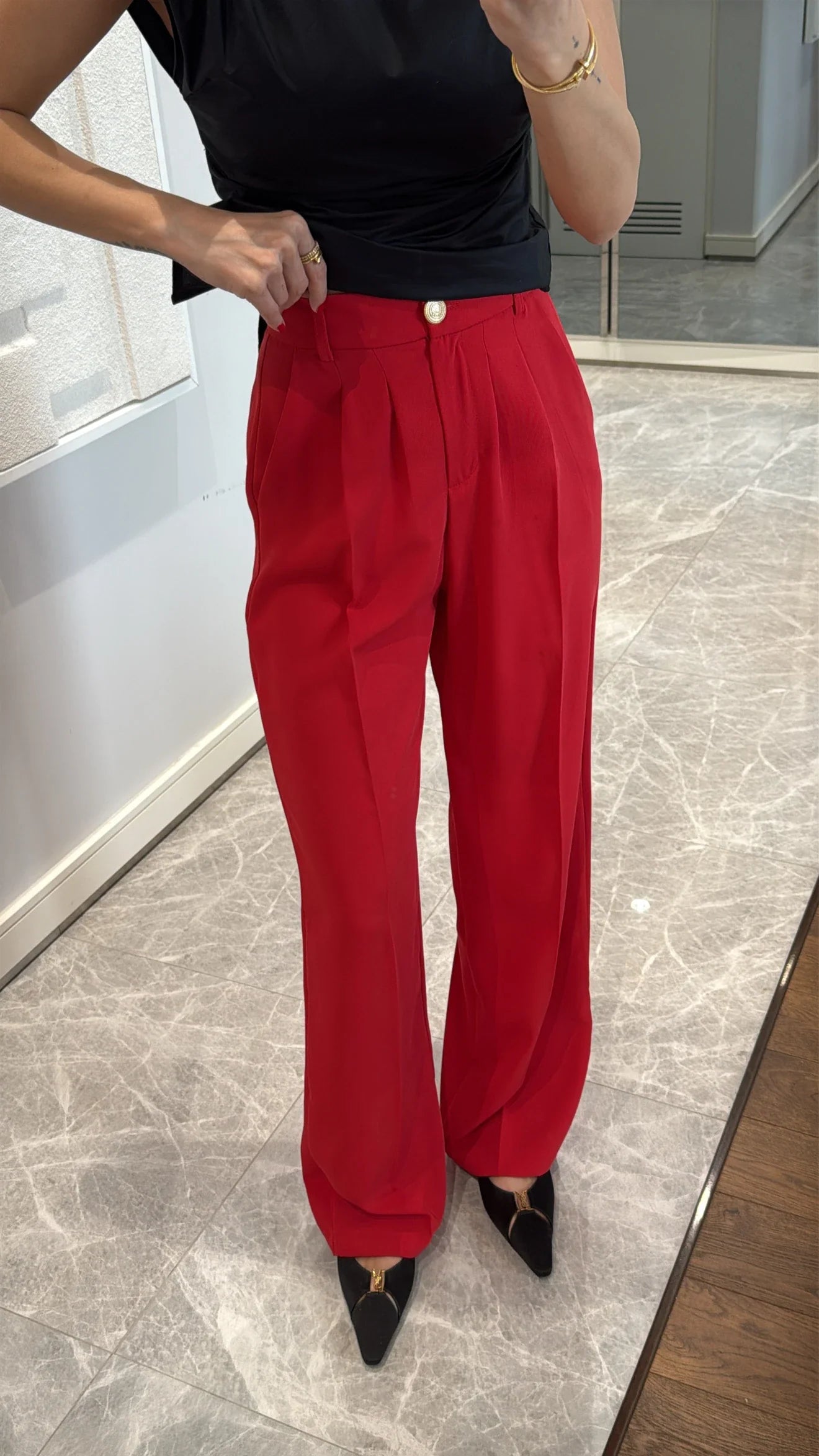 SANNE Hose - Rot