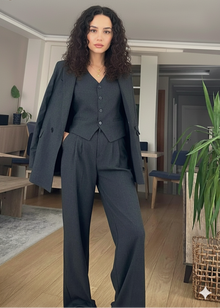 VAGE Anzug-Set aus Polyester - Schiefergrau
