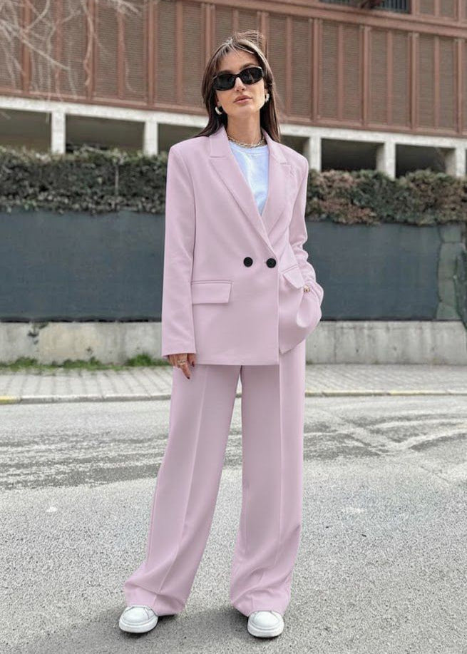 QOLGER Set aus Wolle und Polyester - Hellmauve