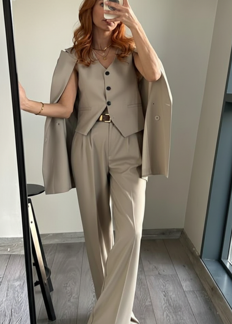 JOLGER Anzug-Set aus Stoff - Beige