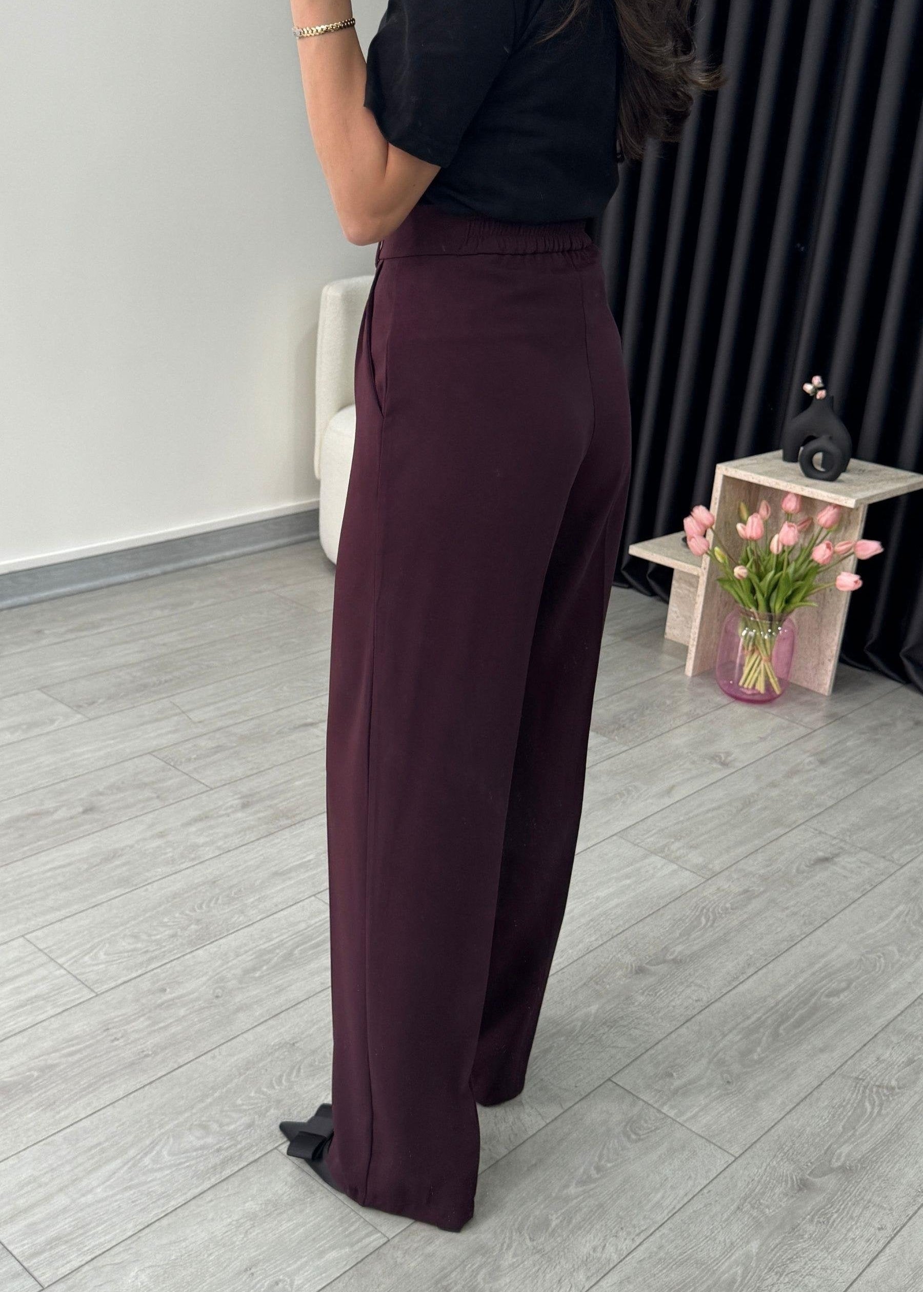 POLGER Hose - Bordeauxrot