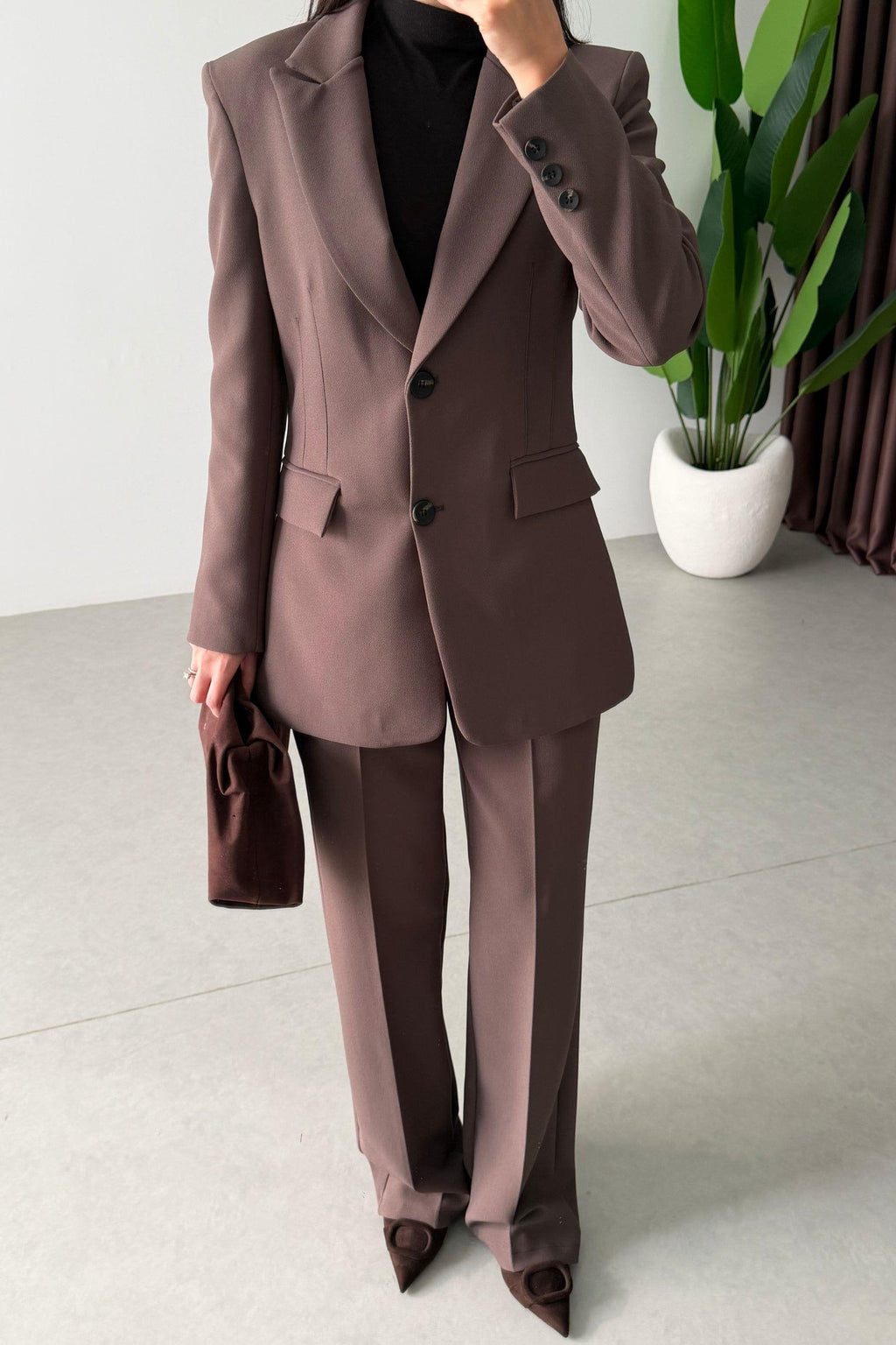 BNGVE Anzug-Set - Braun-Taupe