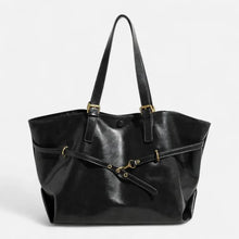 Grand sac à main cabas vintage de cours souple Solène