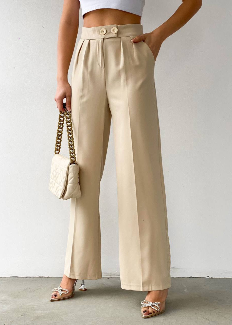OOKE Stoffhose - Creme
