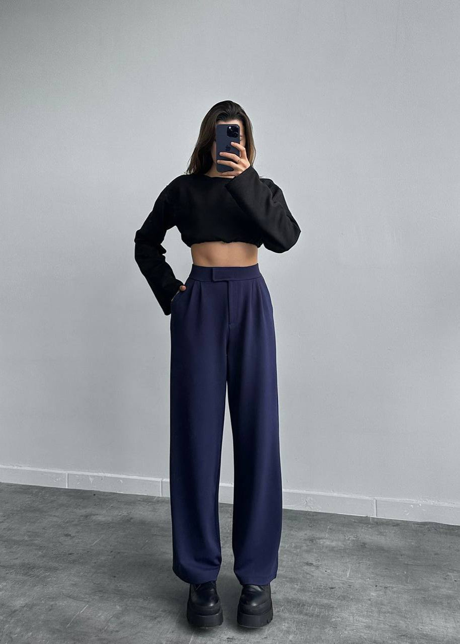 LAGOM Stoffhose - Marineblau