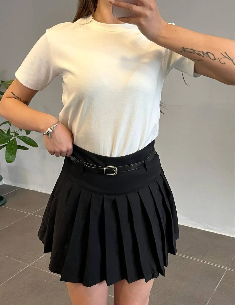 OREBRO Faltenrock - Unisex Schwarz